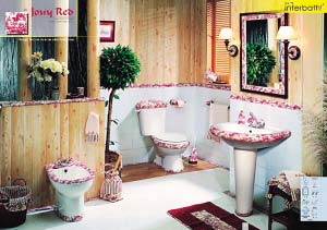 手繪潔具讓盥洗室藏萬種風情