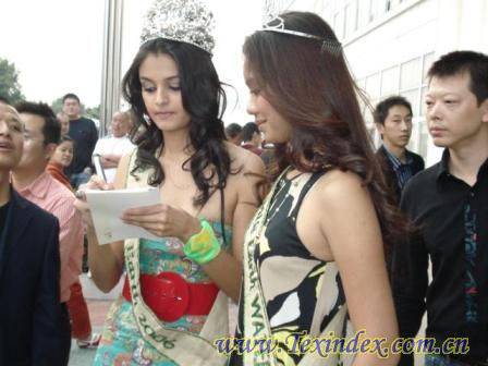 無錫地球小姐走進紅豆家紡