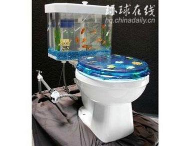 能養魚的馬桶衛浴添生趣
