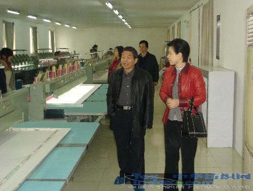 中國家紡協會領導蒞臨圣布凡指導工作