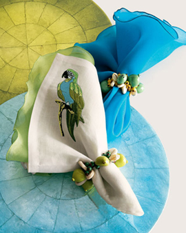 情調餐巾 餐桌的焦點 餐桌上的焦點情調餐巾