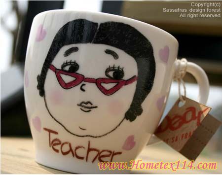 韓流潮物創(chuàng)意可愛的插畫杯子