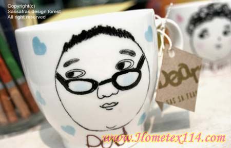 韓流潮物創(chuàng)意可愛的插畫杯子