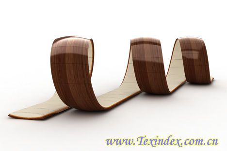 充滿著趣味的座地椅Loopita