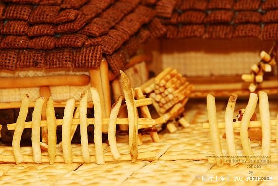 用餅干做的偉大建筑