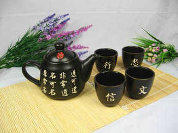 古色古香茶具品茶說道