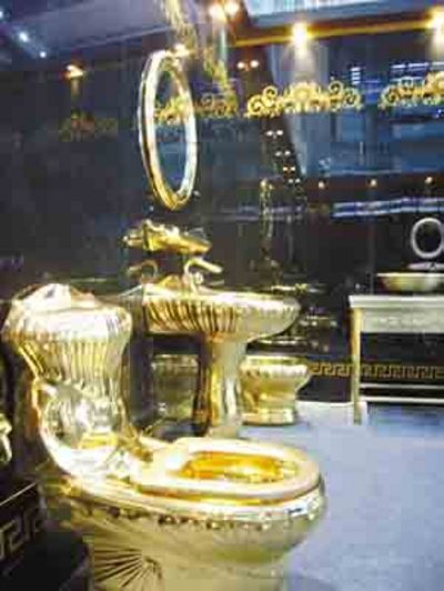 18K奢華金馬桶令人驚訝