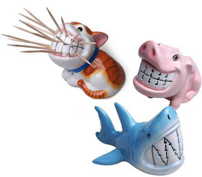 呲牙咧嘴的動物個性牙簽座