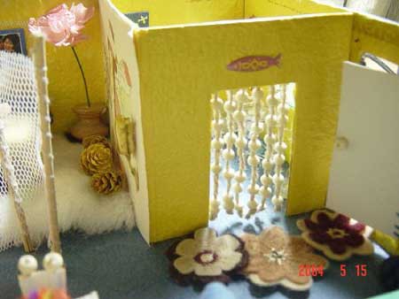 用鞋盒做出來(lái)的創(chuàng)意房子