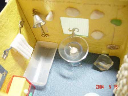 用鞋盒做出來的創意房子