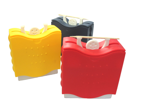 時尚表情創意自動牙簽盒