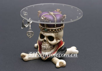 恐怖的骷髏居家小物件