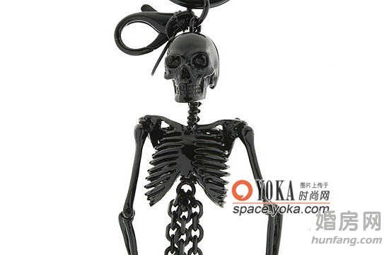 恐怖卻富創意骷髏鑰匙環