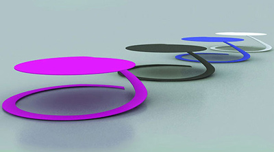 Yoann Henry Yvon奇異圓形概念桌