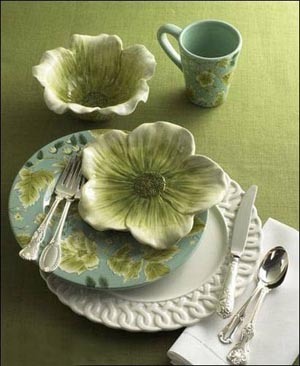 妖嬈韓式花樣餐具浪漫情調(diào)盡顯其中