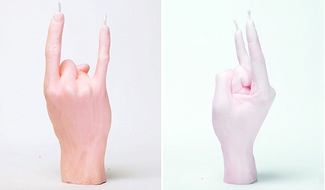 1 惟妙惟肖的手勢蠟燭