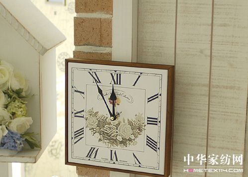 韓式清新典雅古典家具壁鐘