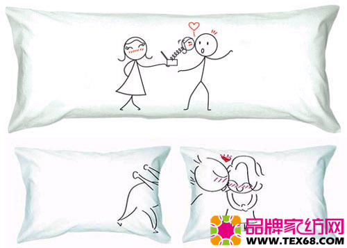 時尚情侶枕頭透露濃濃愛意