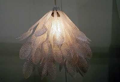 可愛的環保草帽吊燈