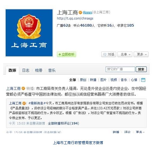 上海就達(dá)芬奇家居造假開(kāi)出133萬(wàn)元罰單