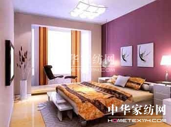 簡潔紫色布藝裝扮雅致單身公寓