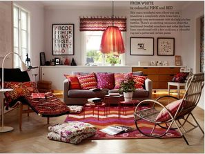 糖果色的時尚邊柜