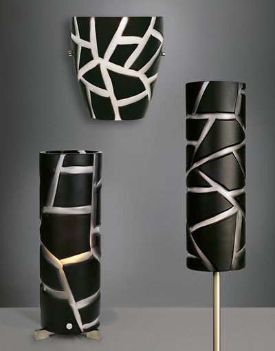 新奇家居斑馬條紋的時尚燈具