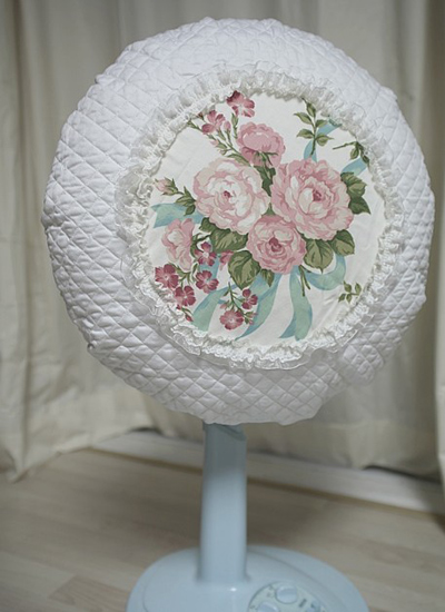 電風扇不積灰六步DIY清爽花朵風扇套