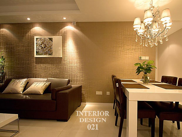 木刻花朵裝飾墻溫馨的荷風雅室