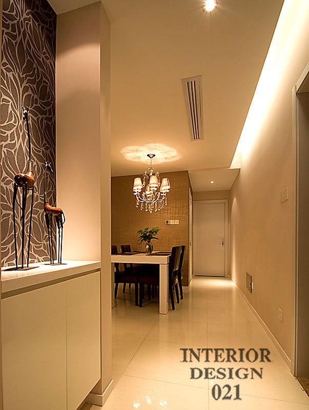 木刻花朵裝飾墻溫馨的荷風雅室