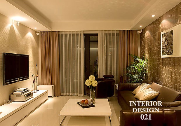 木刻花朵裝飾墻溫馨的荷風(fēng)雅室