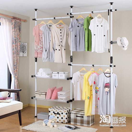 韓式衣柜DIY組裝創意擴容空間(下)