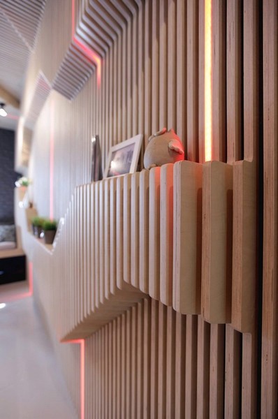 廚房也炫目動感美學的餐廚設計