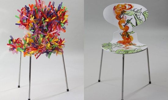 英國名廚攜時裝設計師打造愛心座椅