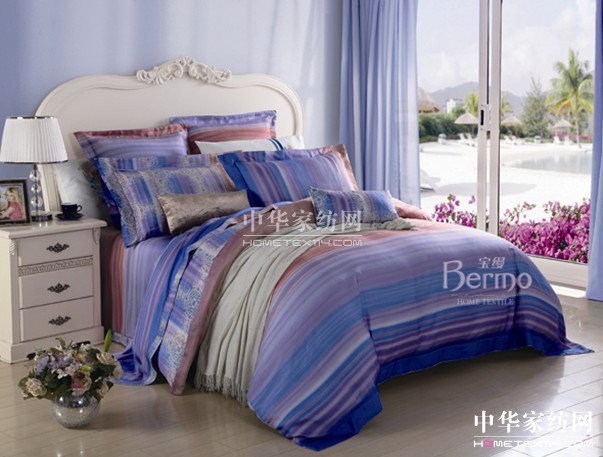 寶縵家紡色彩床品讓家青春不敗