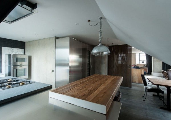 倫敦輕工業(yè)風公寓改造(二)