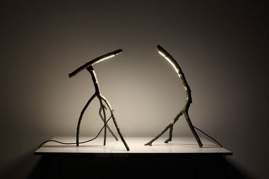 創(chuàng)意燈具:樹枝燈座