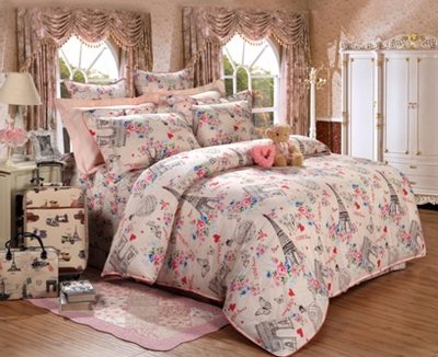 黛富妮家紡完美呈現愛花舞系列產品情定巴黎