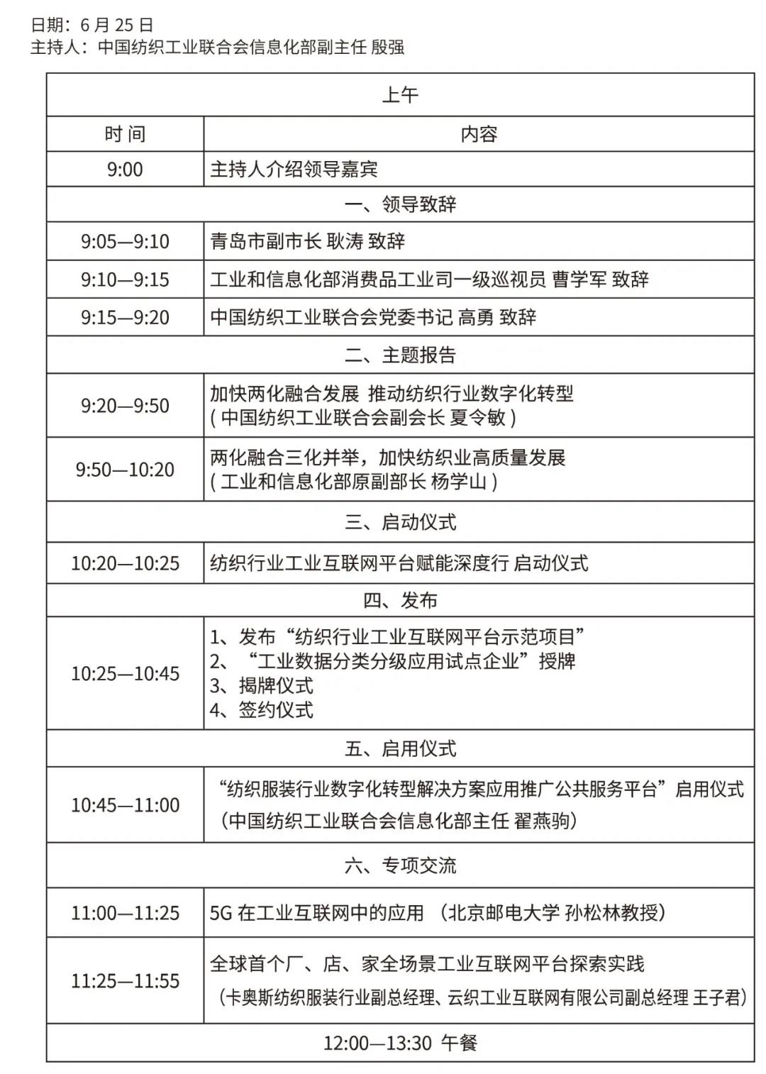 “挑戰(zhàn)與發(fā)展”2021中國紡織行業(yè)兩化融合大會將在青島舉行